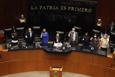 Confirma Pleno del Senado presidencia de Olga Sánchez en primer año de nueva legislatura