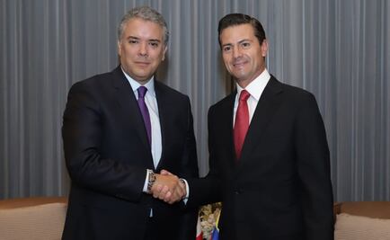 Peña Nieto le desea éxito a Iván Duque, nuevo presidente de Colombia 