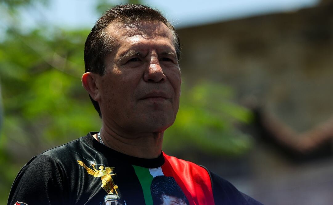 Julio César Chávez durante un entrenamiento público - FOTO: Imago7