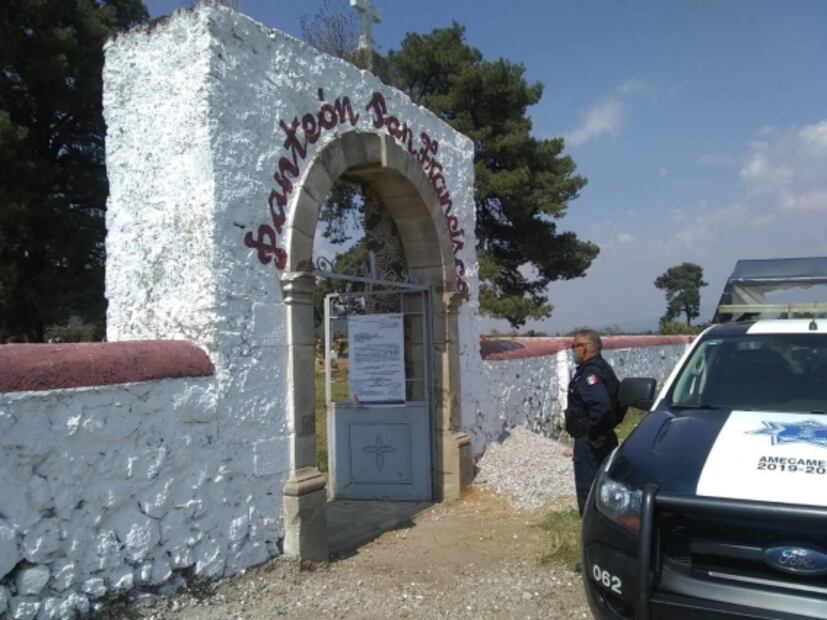 Por Covid-19, Amecameca cerrará panteones durante Día de Muertos