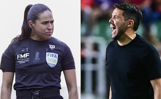 Por esta razón la abanderada Karen Díaz le negó el saludo a Larcamón