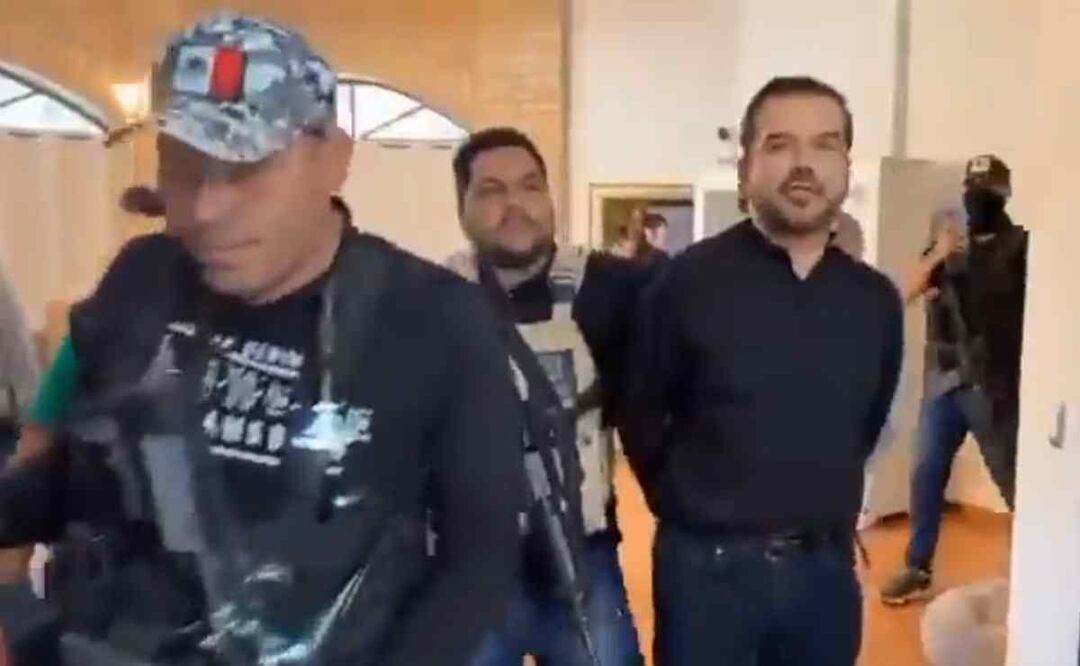 Detención de Alejandro Navarro. Foto: Captura de video