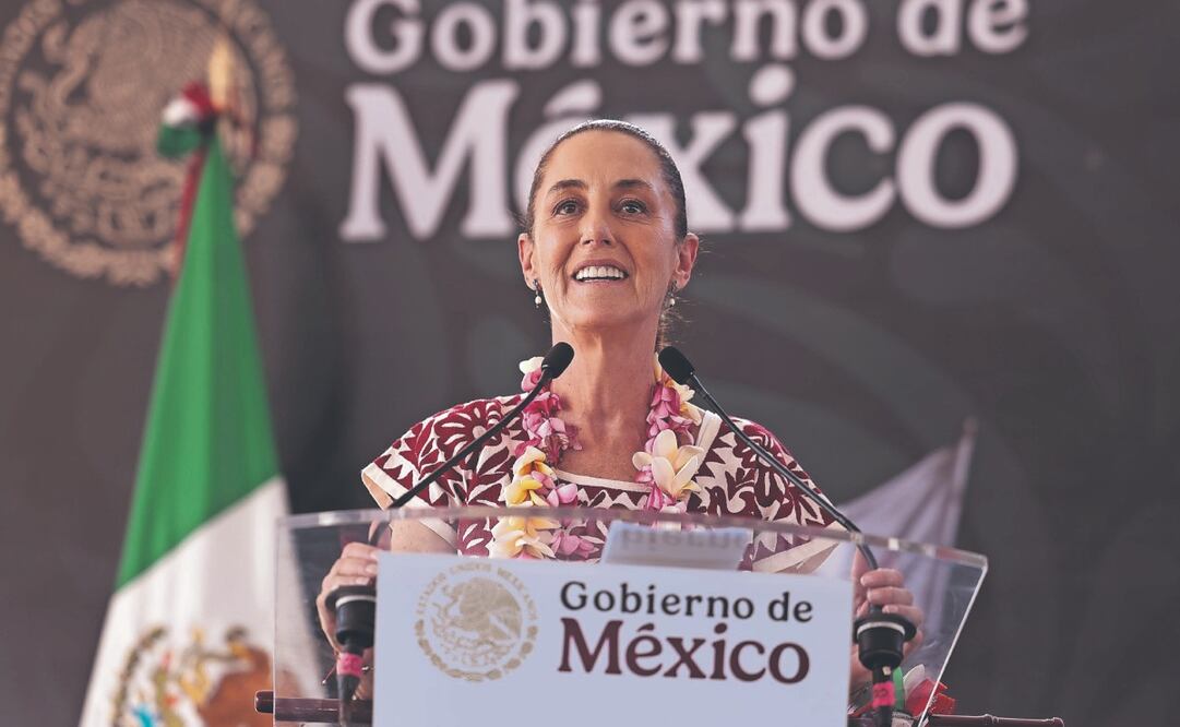 Claudia Sheinbaum estuvo en Astata, Oaxaca. Foto Especial