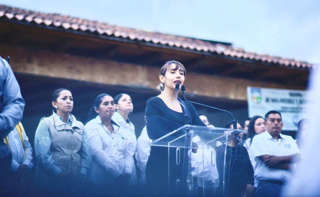 María Elena Dimas Vargas, herida en la comitiva de Alejandro Chávez Zavala en Taretan. (FOTO: Especial)
