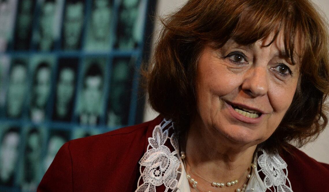 La poeta rumana  Ana Blandiana. Foto:  Daniel MIHAILESCU / AFP.