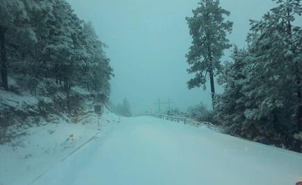 Cae nieve en tres municipios de Durango