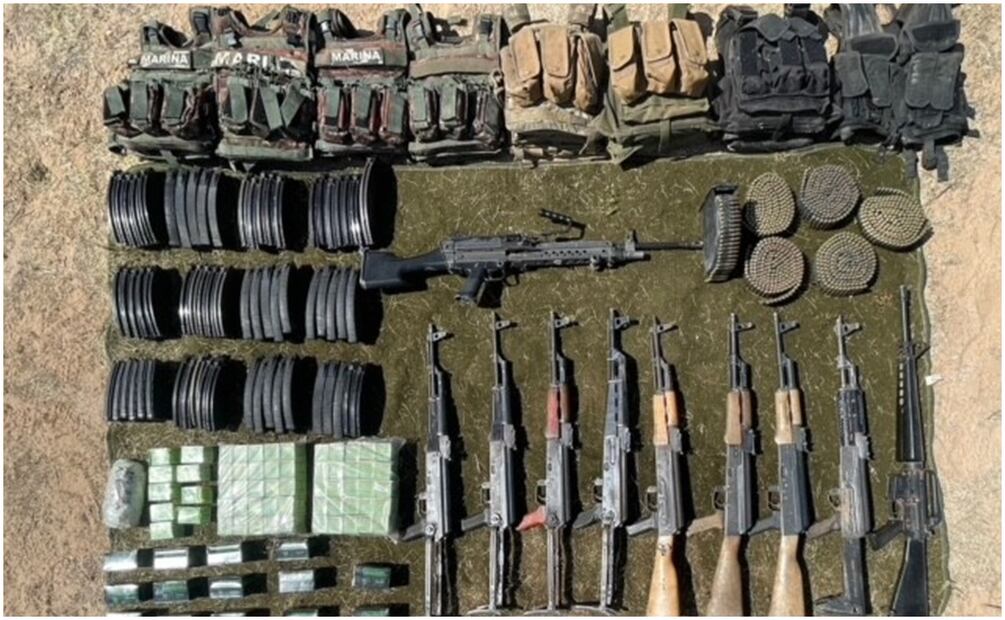 La FGR afirma que este año han sido detenidos 22 "niños sicarios" en Sonora, algunos de ellos portaban armamento (18/09/2024). Foto: Especial