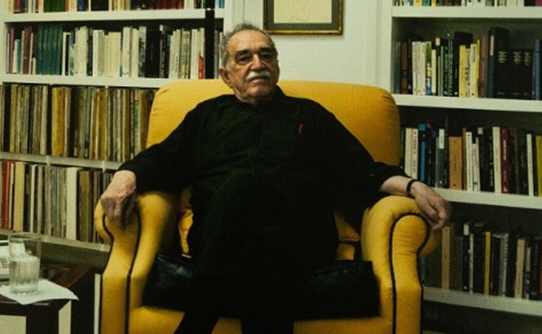Gabo en su estudio en su residencia del Pedregal, en 2008. Los borradores de "En agosto nos vemos" permanecieron en el archivo del Nobel colombiano, que custodia la Universidad de Texas en Austin. El libro contiene un prólogo de sus hijos, Rodrigo y Gonzalo García Barcha. Foto: Dimitris Yeros.