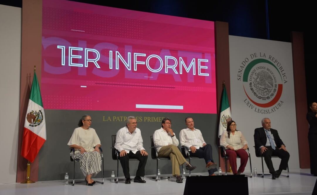 Primer Informe de Labores de los senadores de Morena por Sinaloa, Imelda Castro Castro y Rubén Rocha Moya. Foto: Cortesía