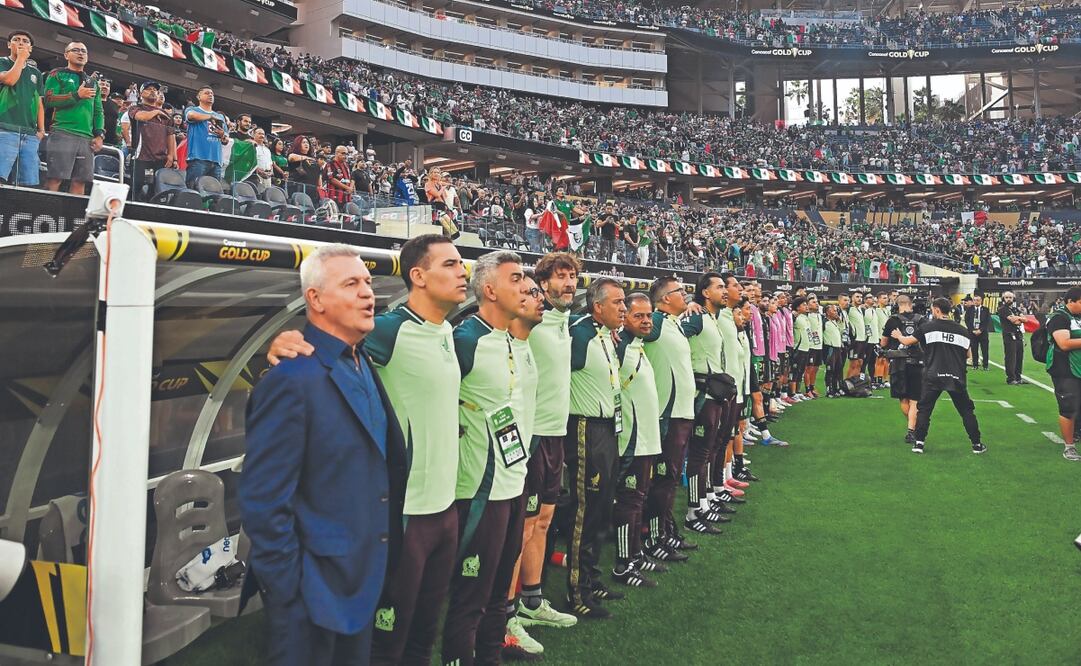 El estadio SoFi presentó varios huecos. Foto: Etzel Espinosa/ Imago7
