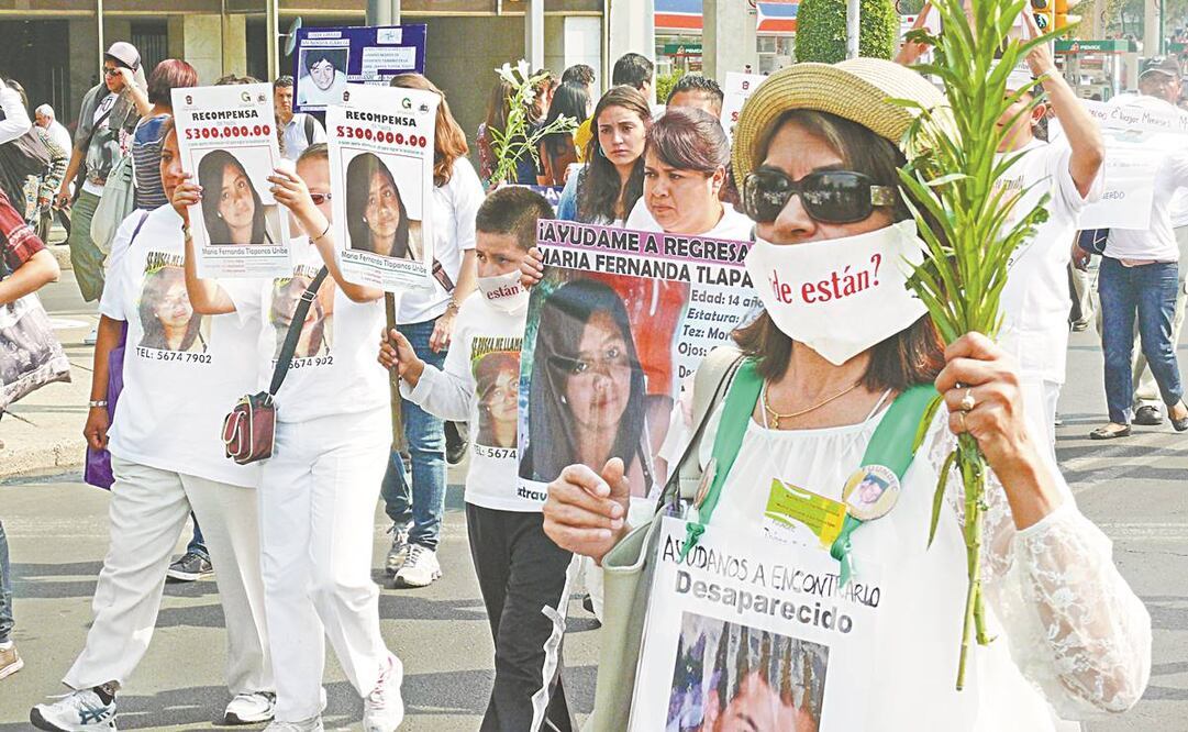 Exigen que desaparecidos sean buscados por gente calificada. Foto: ARCHIVO EL UNIVERSAL
