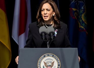 Kamala Harris pide mirar hacia el futuro y reforzar las alianzas de EU a 20 años del 11-S