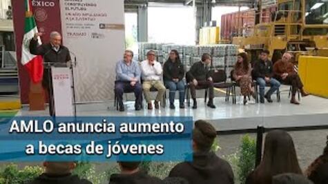Jóvenes Construyendo el Futuro. AMLO anuncia aumento a beca
