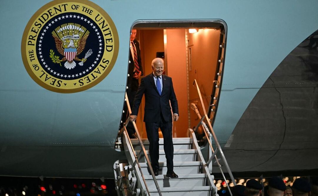 Biden llega a Lima para participar por última vez en la cumbre APEC, 14 de noviembre de 2024. Foto: X @Agencia_Andina