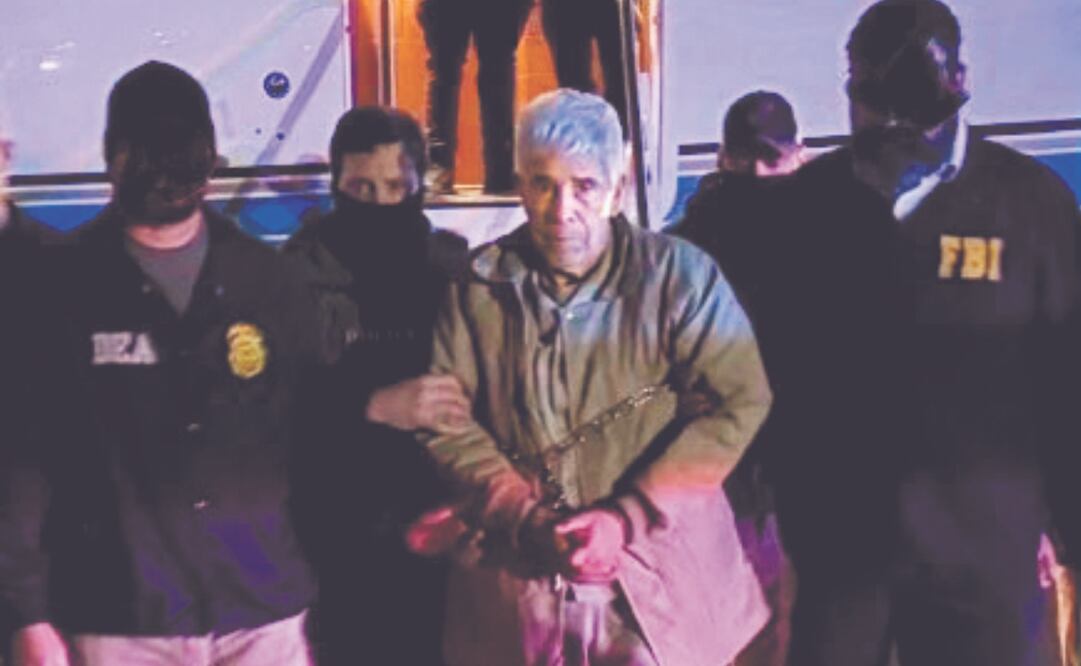 A la izquierda, una imagen de Rafael Caro Quintero en el Reclusorio Norte en 1985; a la derecha, al arribar ayer a Nueva York. ARCHIVO EL UNIVERSAL