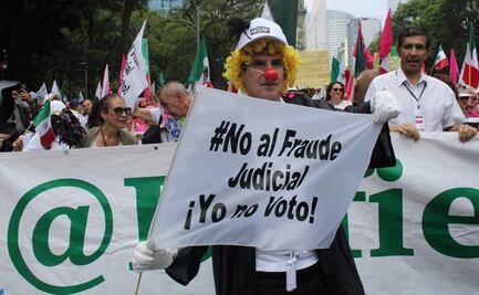 Asisten miles a marcha "anti elección judicial"; llaman a tomar la Corte para evitar que rindan protesta nuevos magistrados