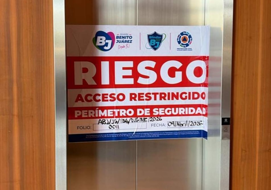 Protección Civil de Benito Juárez restringe uso de elevadores en Torre Residencial Mítikah; volverán a operar hasta que estén certificados, dice. Foto: Especial