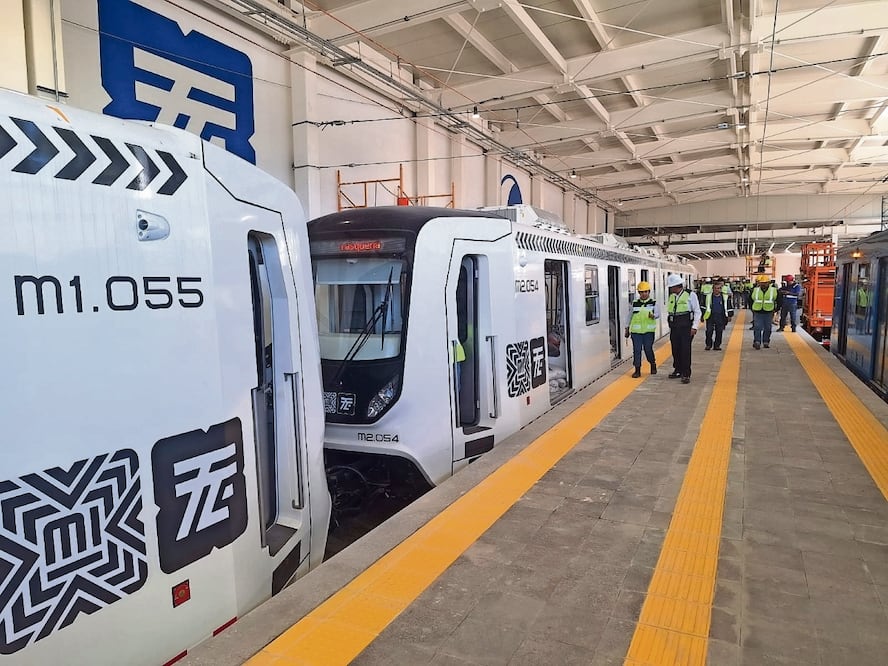 Los nuevos trenes que adquirió el Gobierno capitalino arribaron desde China. Foto: Especial
