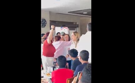 "¡Fuera, fuera!": Abuchean a Rocío Nahle en café de Veracruz previo a inicio de campaña