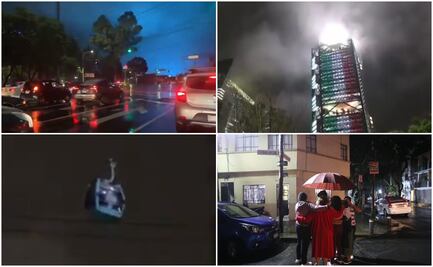 Entre luces extrañas y el Cablebús varado... así se vivió el sismo de 7.1 en videos