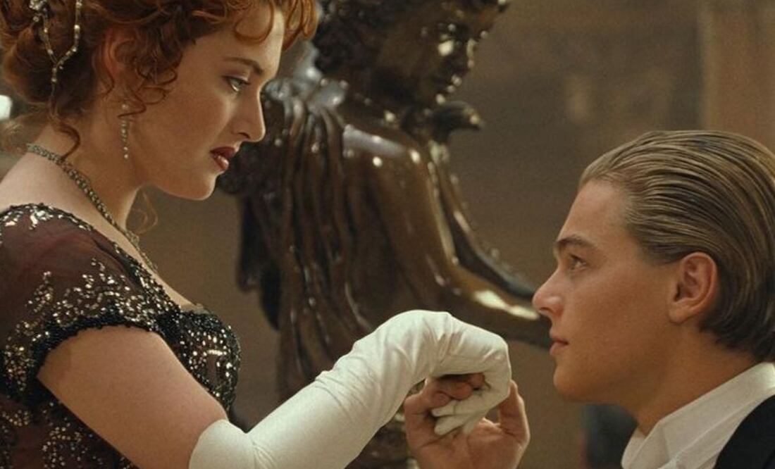 Leonardo DiCaprio y Kate Winslet como Jack y Rose en Titanic. Foto: Instagram @titanicmovie