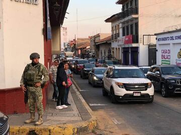 Elementos del Ejército y de la Guardia Nacional blindan Uruapan y a Grecia Quiroz, la nueva alcaldesa