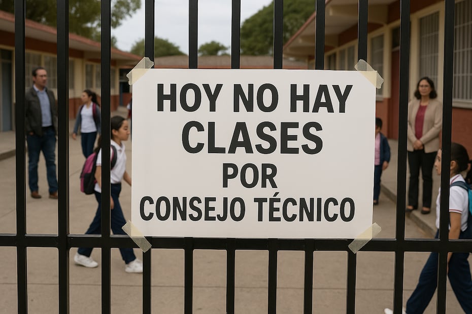 El viernes 27 de marzo, no habrá clases por junta de Consejo Técnico Escolar. Foto: Creada con IA
