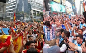 Argentinos y españoles se adueñan de las calles de Nueva York previo a la Final del Mundial 2026