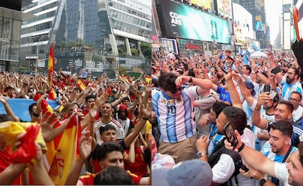 Argentinos y españoles se adueñan de las calles de Nueva York previo a la Final del Mundial 2026