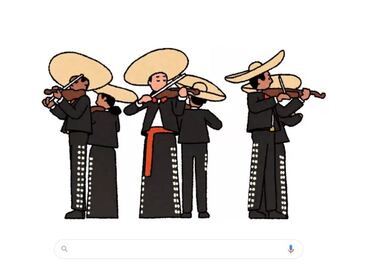Google celebra a México con un Doodle de Mariachi
