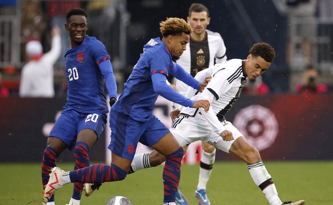 Estados Unidos y Alemania durante el partido amistoso que se celebró en Hartford - Foto: EFE