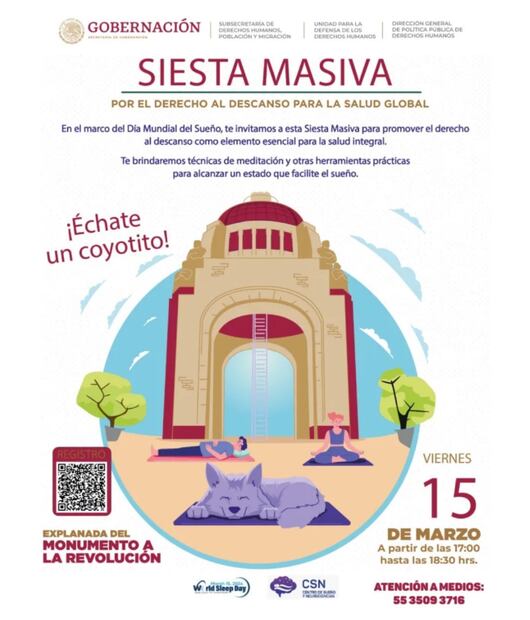 Siesta Masiva CDMX. Foto: Captura de pantalla