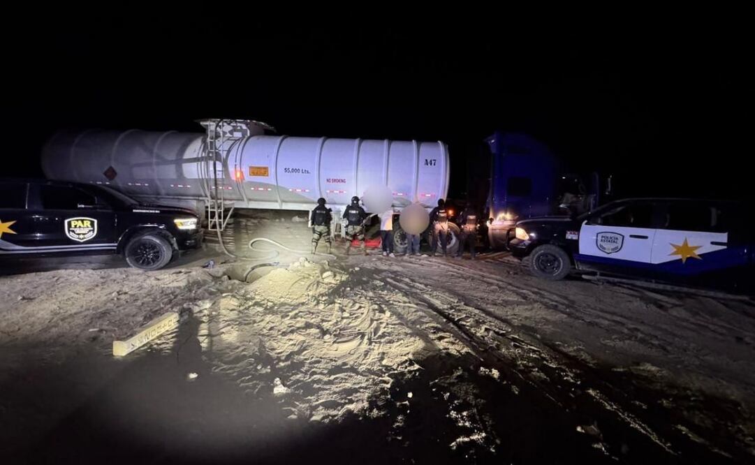 Aseguran 50 mil litros de huachicol en Coahuila (23/10/2025). Foto: Especial
