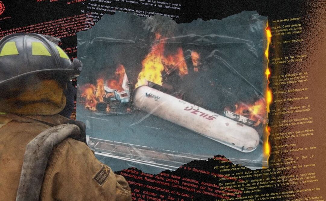 Transportadora Silza es dueña de la pipa que ocasionó una explosión el día de ayer en el Puente de la Concordia. Imagen: Angélica Vázquez