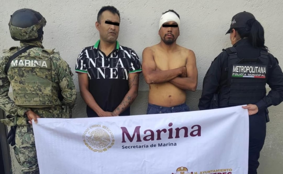 Rubén “N” y Jesús David “N”, alias “El Macabras”, de 45 años de edad. Foto: especial