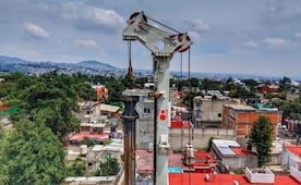 Así avanza la construcción de la estación San Nicolás de la Línea 4 del Cablebús; proyecto contempla construcción de 24 pilas de cimentación