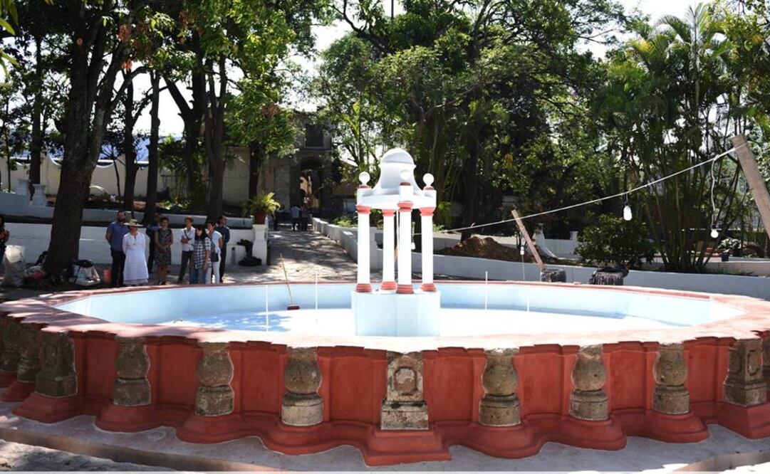 "Un jardín se abre hoy y es para toda la vida. Este se abrió hace siglos y le deseamos que llegue al año 3000, pero que lo haga aún más rico, más sabio y mucho más disfrutable para todos", señaló Teresa Franco. FOTO: Morelos.gob