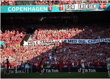 Emotivo homenaje a Eriksen, pese a derrota de Dinamarca ante Bélgica