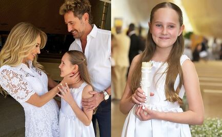 Geraldine Bazán comparte foto con Gabriel Soto, por la primera comunión de su hija menor