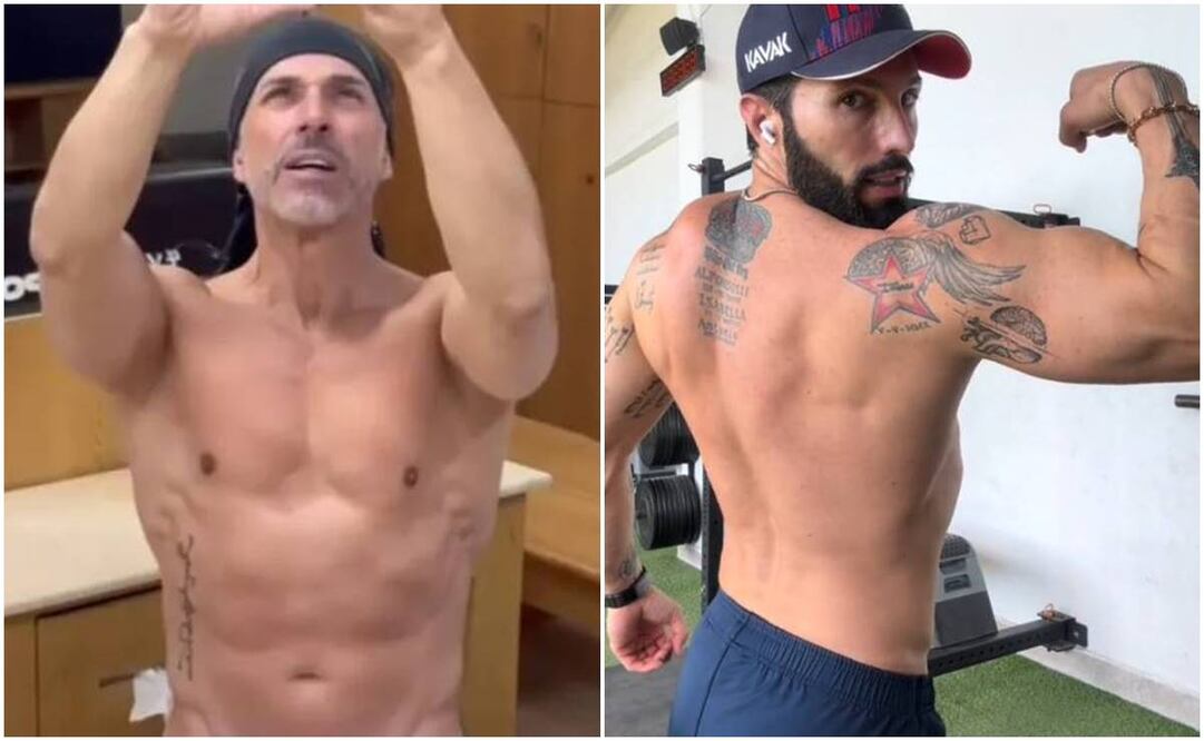 Sergio Mayer y Poncho de Nigris comparan sus cuerpos en TikTok.