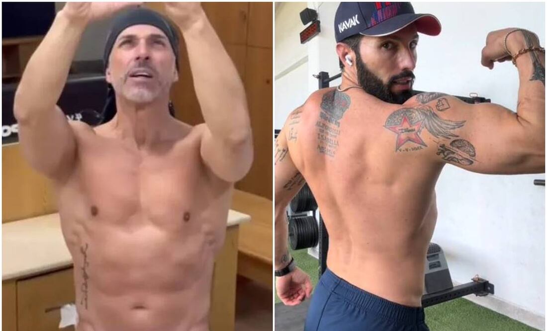 Sergio Mayer y Poncho de Nigris comparan sus cuerpos en TikTok.