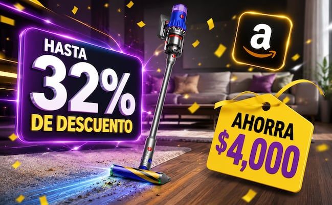Amazon México remata aspiradora Dyson inalámbrica con hasta 32% de descuento; ahorra 4 mil pesos