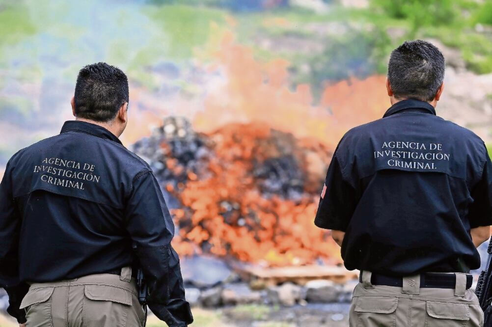 Durante el primer semestre, la PGR realizó cuatro eventos de destrucción similares de drogas y objetos que estaban relacionados con 339 expedientes. Foto: ESPECIAL
