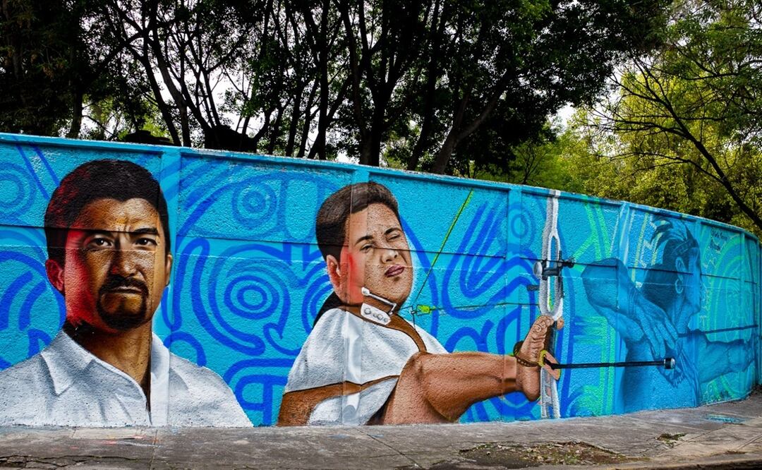 Pintan 16 murales en Tlalpan para honrar a atletas mexicanos que competirán en Juegos Paralímpicos de París: Sobse. Foto: Alberto Acosta