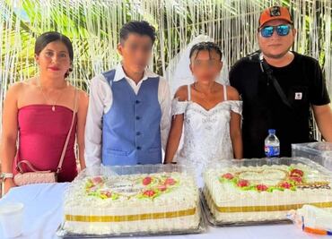 Polémica en boda de Oaxaca por niños que consumen alcohol; los novios presuntamente también son menores