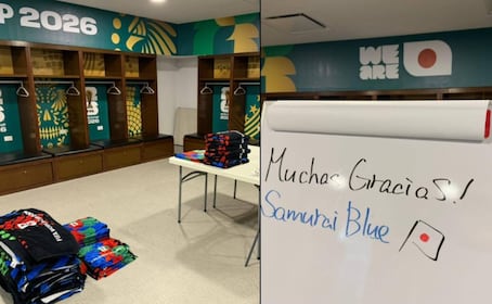 Japón deja impecable el vestidor tras su partido en Monterrey
