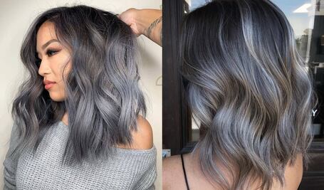 Silver balayage, el tinte que te ayudará a disimular las canas 