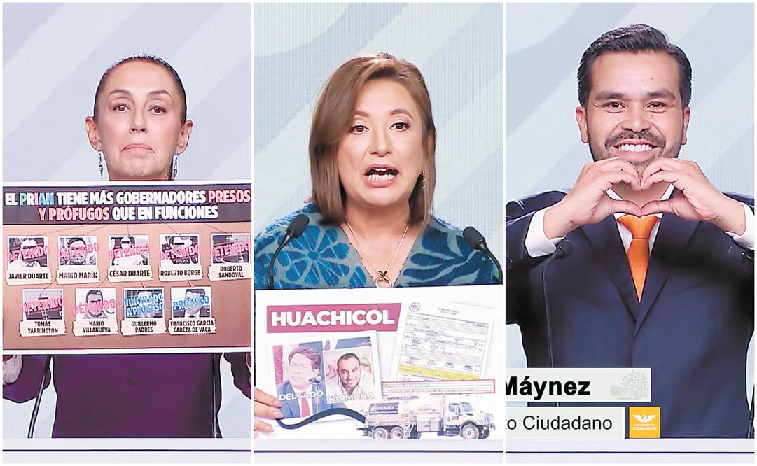De acuerdo con el órgano electoral, los debates fueron aproximadamente 15 millones de pesos más baratos que los de la elección presidencial anterior. Fotos: Captura de vídeo