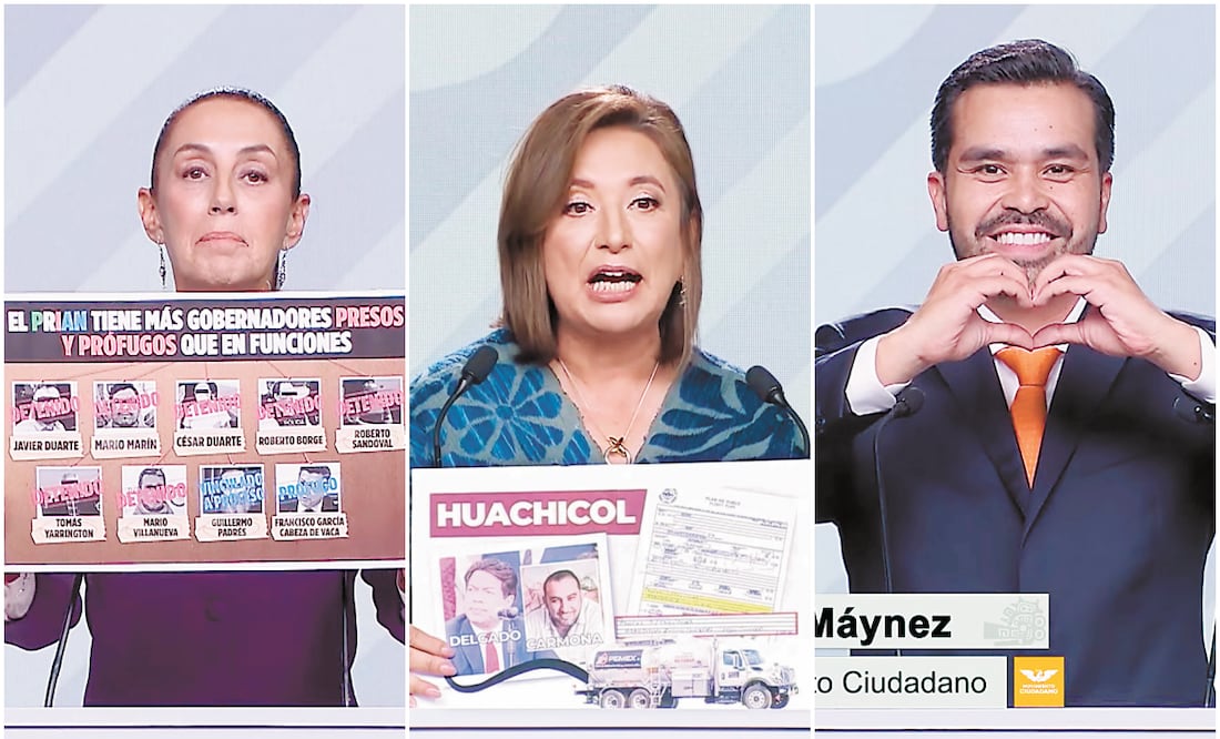 De acuerdo con el órgano electoral, los debates fueron aproximadamente 15 millones de pesos más baratos que los de la elección presidencial anterior. Fotos: Captura de vídeo
