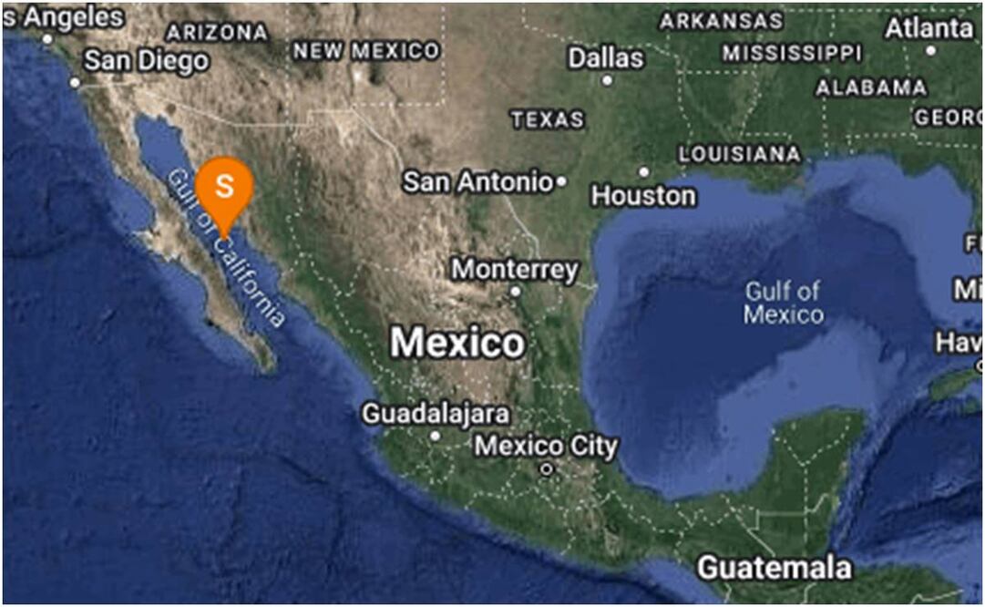 Sismo en Mar de Cortés. Foto: @SismologicoMX